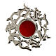 Reliquiario ottone argentato 2 cm corona spine s1