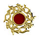 Reliquary of 0.8 in, crown of thorns, gold plated brass s1