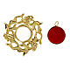 Reliquary of 0.8 in, crown of thorns, gold plated brass s2