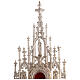 Reliquiario ottone argentato stile neogotico h 57 cm s3