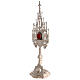 Reliquary Neo-Gothic Style Silver-Plated Brass, Height 57 cm s7
