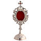 Reliquary Classic Style Silver-Plated Brass with Stones, h 18 cm s1
