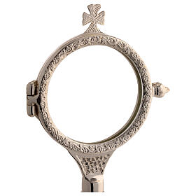 Brass Monstrance Silver-Plated Simple Grape, 6.5 cm