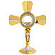 Gold Plated Brass Cross-shaped Monstrance, 40 cm H s1
