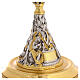 Monstrance with well scene 45 cm in gold-plated brass s7