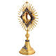 Ostensorio spighe grano, angeli e croce santa 45 cm s6