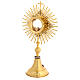 Ostensorio spighe grano, angeli e croce santa 45 cm s8