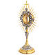 Last Supper and angels monstrance, 20 in, gold plated brass s5