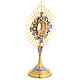 Last Supper and angels monstrance, 20 in, gold plated brass s9