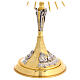Last Supper and angels monstrance, 20 in, gold plated brass s12