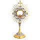 Monstrance Last Supper and Angels 50 cm Golden Brass s1