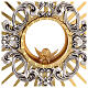 Monstrance Last Supper and Angels 50 cm Golden Brass s3