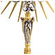 Monstrance Last Supper and Angels 50 cm Golden Brass s4