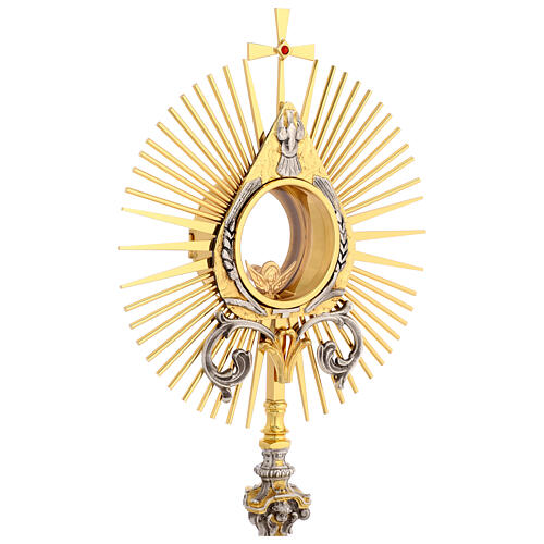 Ostensoir Cœur Immaculé de Maria épis colombes Saint-Esprit 50 cm 8