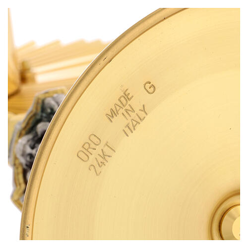 Ostensoir Cœur Immaculé de Maria épis colombes Saint-Esprit 50 cm 17