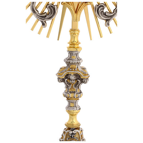 Ostensorio Madonna Sacro Cuore spighe e colomba spirito santo 50 cm 7