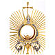 Ostensorio Madonna Sacro Cuore spighe e colomba spirito santo 50 cm s2