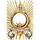 Ostensorio Madonna Sacro Cuore spighe e colomba spirito santo 50 cm s4