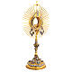 Ostensorio Madonna Sacro Cuore spighe e colomba spirito santo 50 cm s6