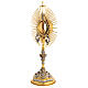 Ostensorio Madonna Sacro Cuore spighe e colomba spirito santo 50 cm s10