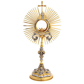 Monstrance Sacred Heart of Mary ears and Holy Spirit dove, 50 cm