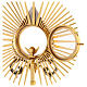 Monstrance Sacred Heart of Mary ears and Holy Spirit dove, 50 cm s15