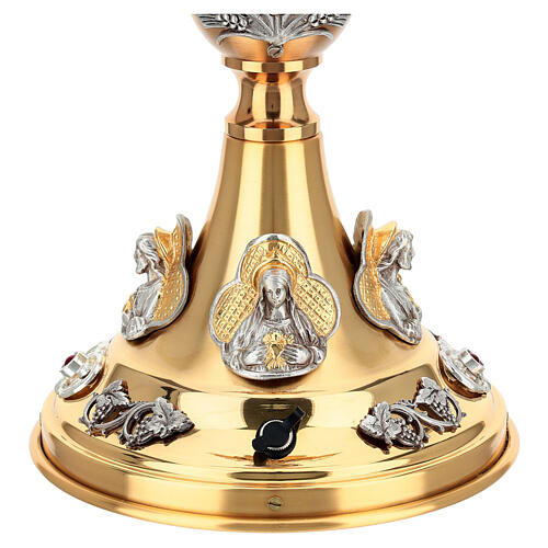 Monstrance with the Evangelists, Christ, and cross with LED, 30 in 7