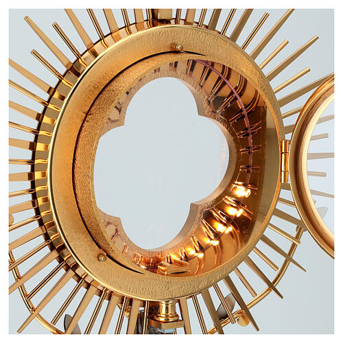 Ostensoir évangélistes, Christ et croix LED 75 cm 13