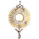 Ostensorio stile barocco 85 cm Ostia Magna Ascesa degli Angeli placcato oro 24k s2