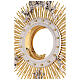 Monstrance baroque-style 85 cm with Magna Host Angels Ascension 24k Gold-Plated s6