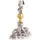 Monstrance baroque-style 85 cm with Magna Host Angels Ascension 24k Gold-Plated s9