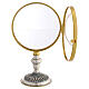 Relicario metal bicolor base relieve 26 cm s3