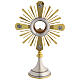 Monstrance with apostles on rays, gold and silver finish, 18 in s1