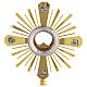 Monstrance with apostles on rays, gold and silver finish, 18 in s2
