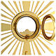 Monstrance with apostles on rays, gold and silver finish, 18 in s7
