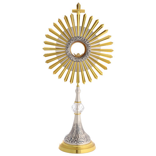 Monstrance with crystal node and rays, 27 in 1