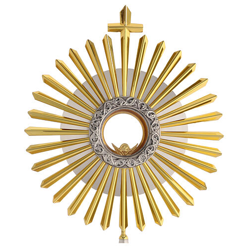 Monstrance with crystal node and rays, 27 in 2