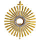 Monstrance with crystal node and rays, 27 in s2
