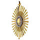 Monstrance with crystal node and rays, 27 in s5
