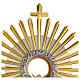 Monstrance with crystal node and rays, 27 in s7