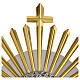 Monstrance with crystal node and rays, 27 in s9