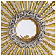 Monstrance with crystal node and rays, 27 in s10