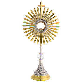Ostensorio raggiera croce cristallo 65 cm
