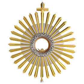 Ostensorio raggiera croce cristallo 65 cm