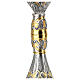 Reliquiario 6 cm bicolore Angeli cesellato a mano Foglie d'Acanto 54x21 cm  s7