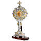 Reliquary with wooden base, rays with grape clusters and ears of wheat, 22x10 in s3