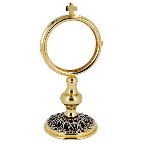 Exhibition case with filigree, golden and silver finish, 8 in 1