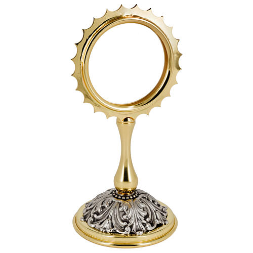 Teca raggi filigrane finitura dorata e argentata 20 cm 1