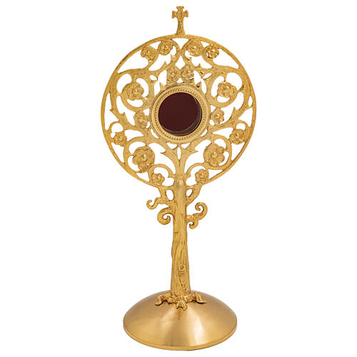 Relicário árvore da vida acabamento dourado 40 cm 1