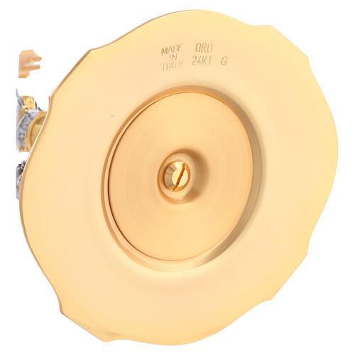 Golden monstrance with silver-plated Sacred Heart 14